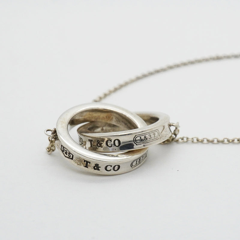 【6jhb0088-k】ティファニー ネックレス 1837/インターロッキング シルバー925【中古】レディース