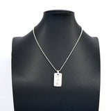 【6jhb0089-k】ティファニー ネックレス アトラス プレート/ボールチェーン シルバー925【中古】レディース