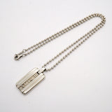 【6jhb0089-k】ティファニー ネックレス アトラス プレート/ボールチェーン シルバー925【中古】レディース