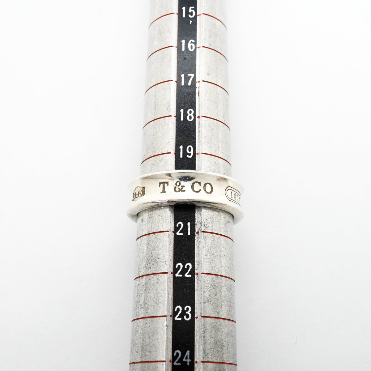 【6jhb0091-k】ティファニー リング ナロー シルバー925 20号【中古】メンズ