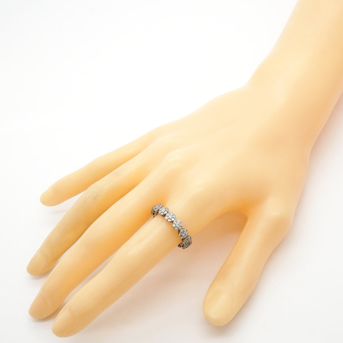 【6jhb0095】ヴァンクリーフ＆アーペル リング フルーレット Pt950 プラチナ ダイヤモンド ＃54【中古】レディース