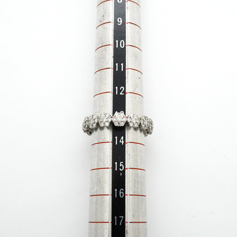 【6jhb0095】ヴァンクリーフ＆アーペル リング フルーレット Pt950 プラチナ ダイヤモンド ＃54【中古】レディース