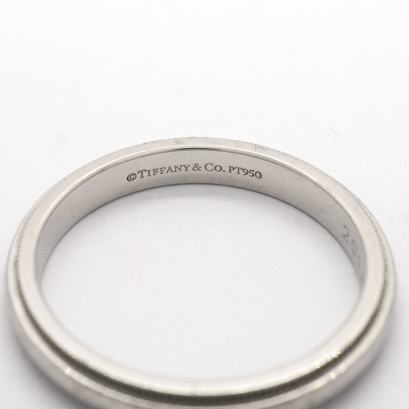 【6jhb0097】ティファニー リング ミルグレイン Pt950 プラチナ 18号【中古】メンズ