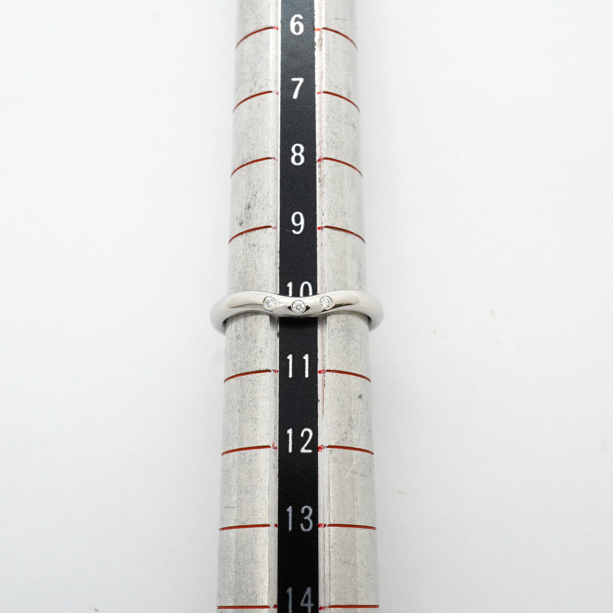 【6jhb0099】ティファニー リング カーブドバンド 3PD Pt950 プラチナ ダイヤモンド 10号【中古】レディース
