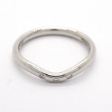 【6jhb0099】ティファニー リング カーブドバンド 3PD Pt950 プラチナ ダイヤモンド 10号【中古】レディース
