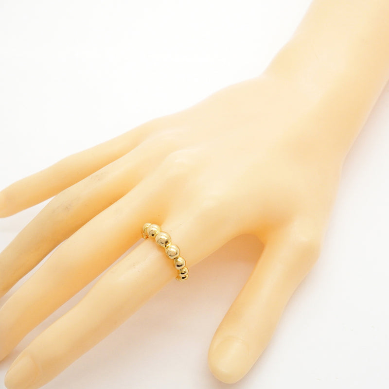 【6jhb0100】ヴァンクリーフ＆アーペル リング ペルレ ヴァリアシオン K18YG イエローゴールド ＃53【中古】レディース