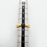 【6jhb0102】カルティエ リング エリプス K18YG イエローゴールド サファイア ブルー ＃47【中古】レディース
