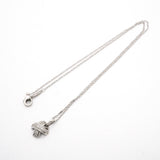 【6jhb0104】ティファニー ネックレス シグネチャー K18WG ホワイトゴールド ダイヤモンド【中古】レディース