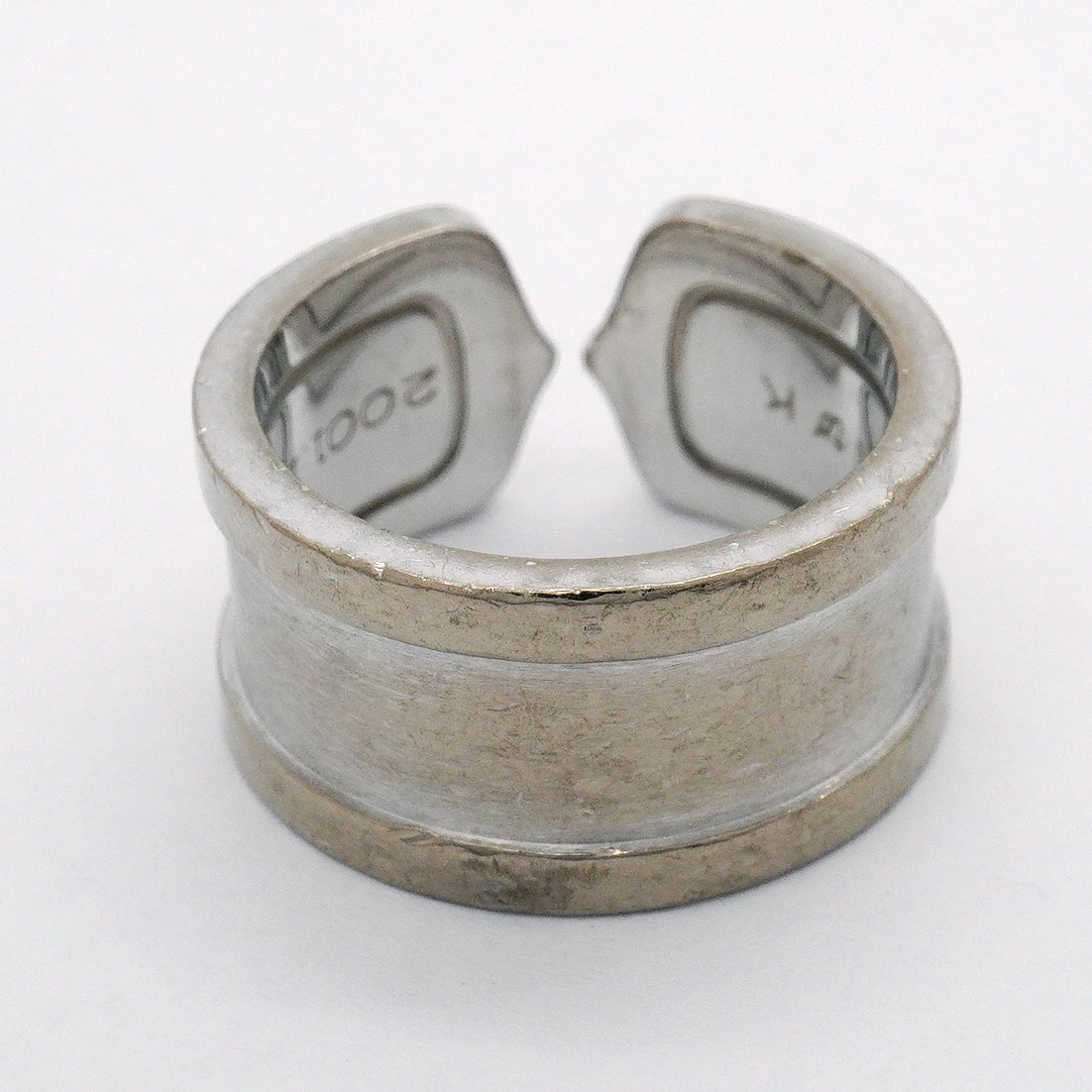 【6jhb0148】カルティエ リング C2 ラージ K18WG ホワイトゴールド ＃50【中古】レディース