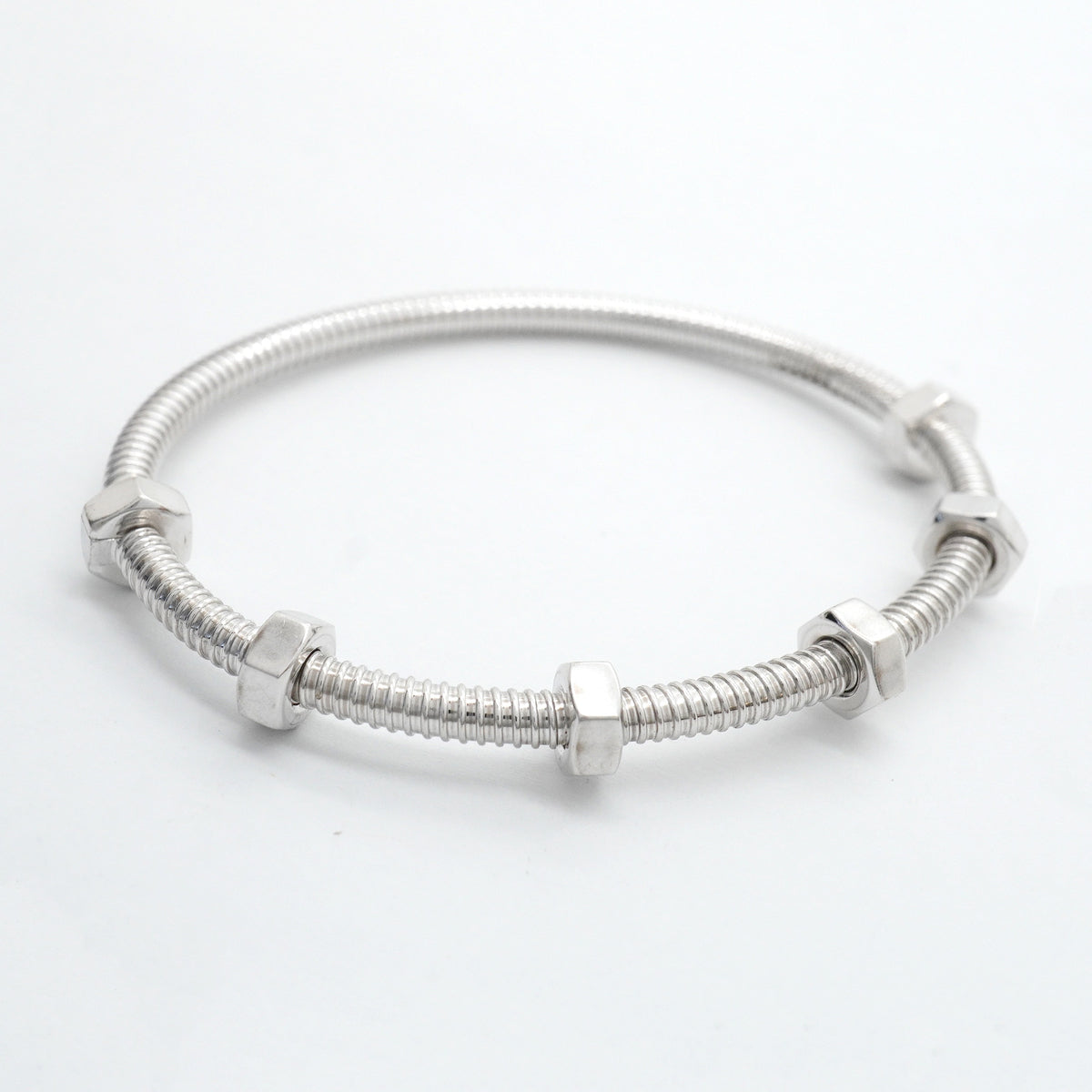 【6jhb0176】カルティエ バングル エクルドゥ K18WG ホワイトゴールド【中古】レディース