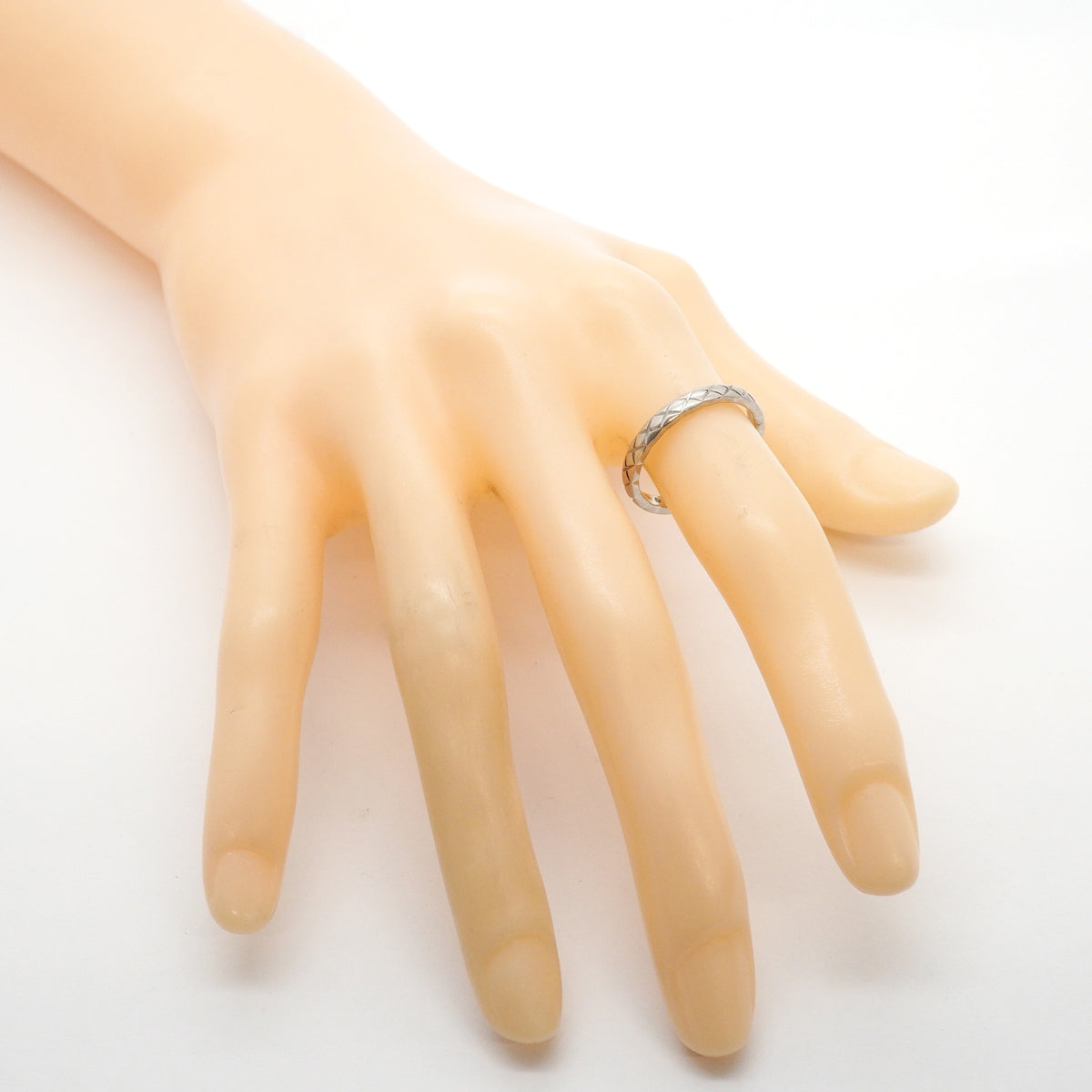 【6jhb0179】シャネル リング ココクラッシュ K18WG ホワイトゴールド ＃56【中古】メンズ