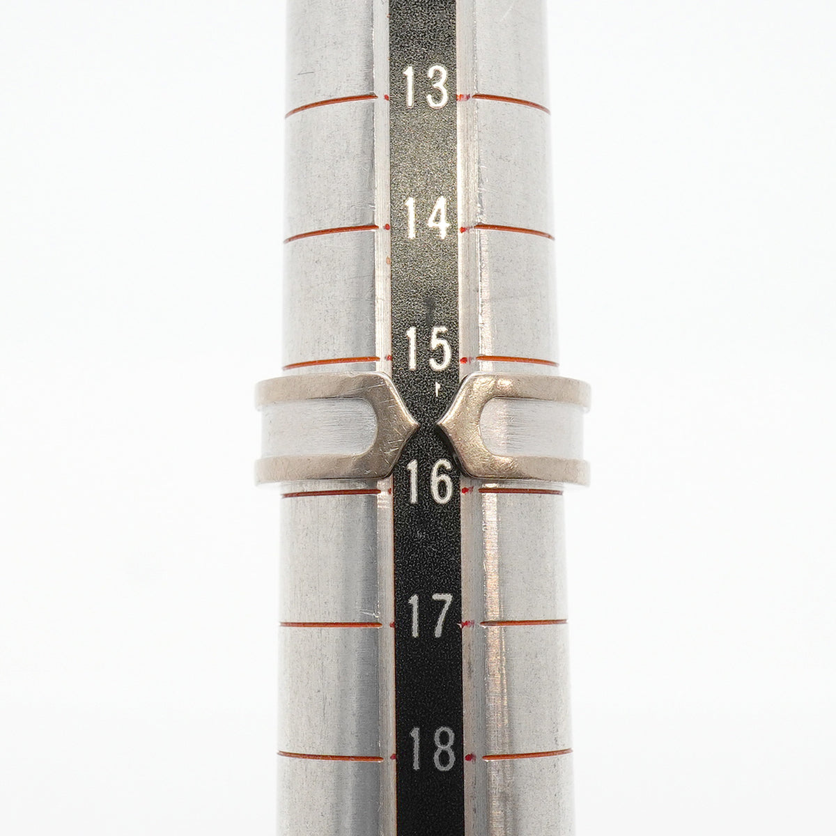 【6jhb0180】カルティエ リング C2 K18WG ホワイトゴールド ＃56【中古】メンズ