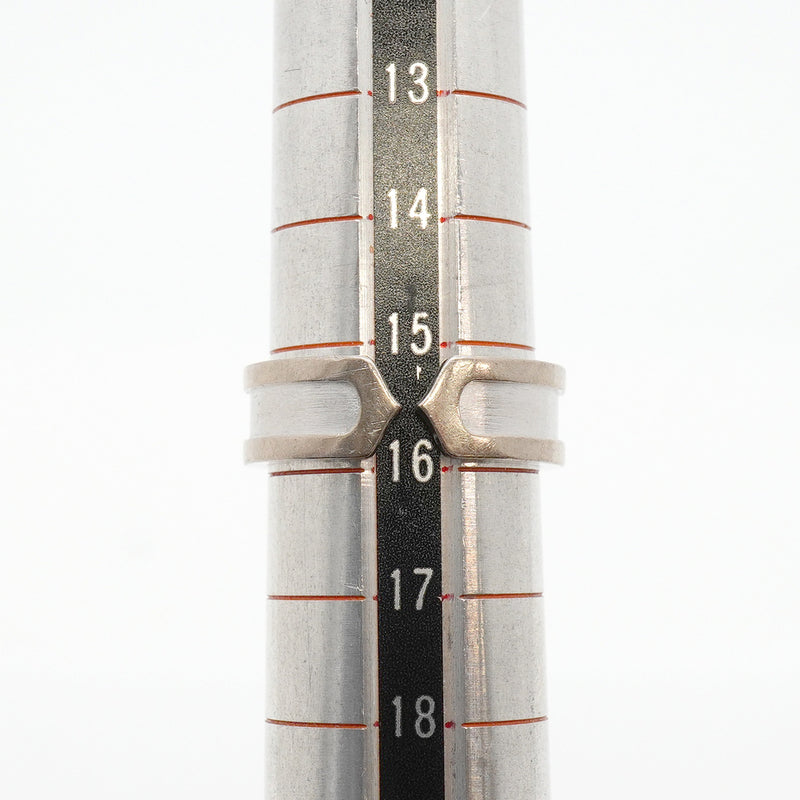 【6jhb0180】カルティエ リング C2 K18WG ホワイトゴールド ＃56【中古】メンズ