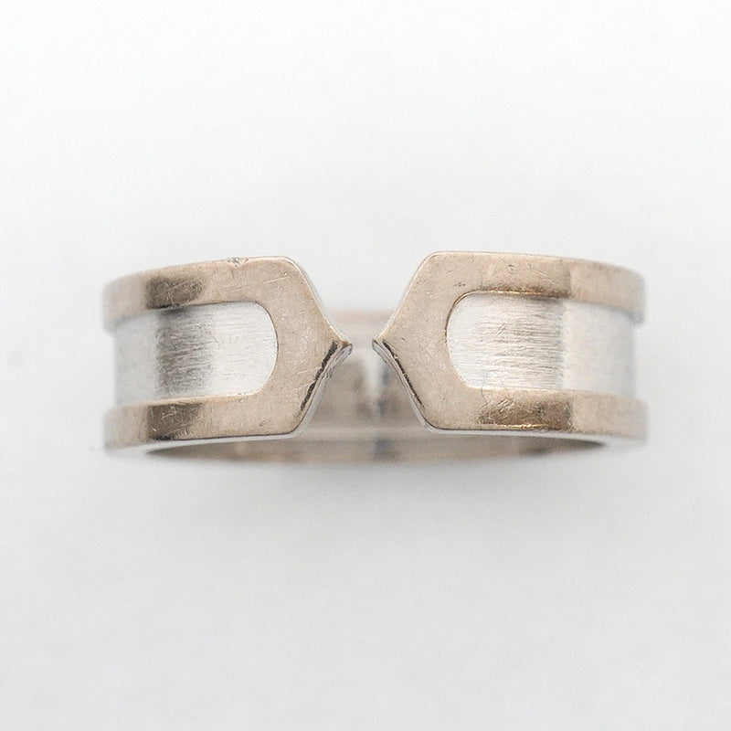 【6jhb0180】カルティエ リング C2 K18WG ホワイトゴールド ＃56【中古】メンズ