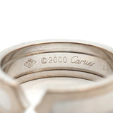 【6jhb0180】カルティエ リング C2 K18WG ホワイトゴールド ＃56【中古】メンズ