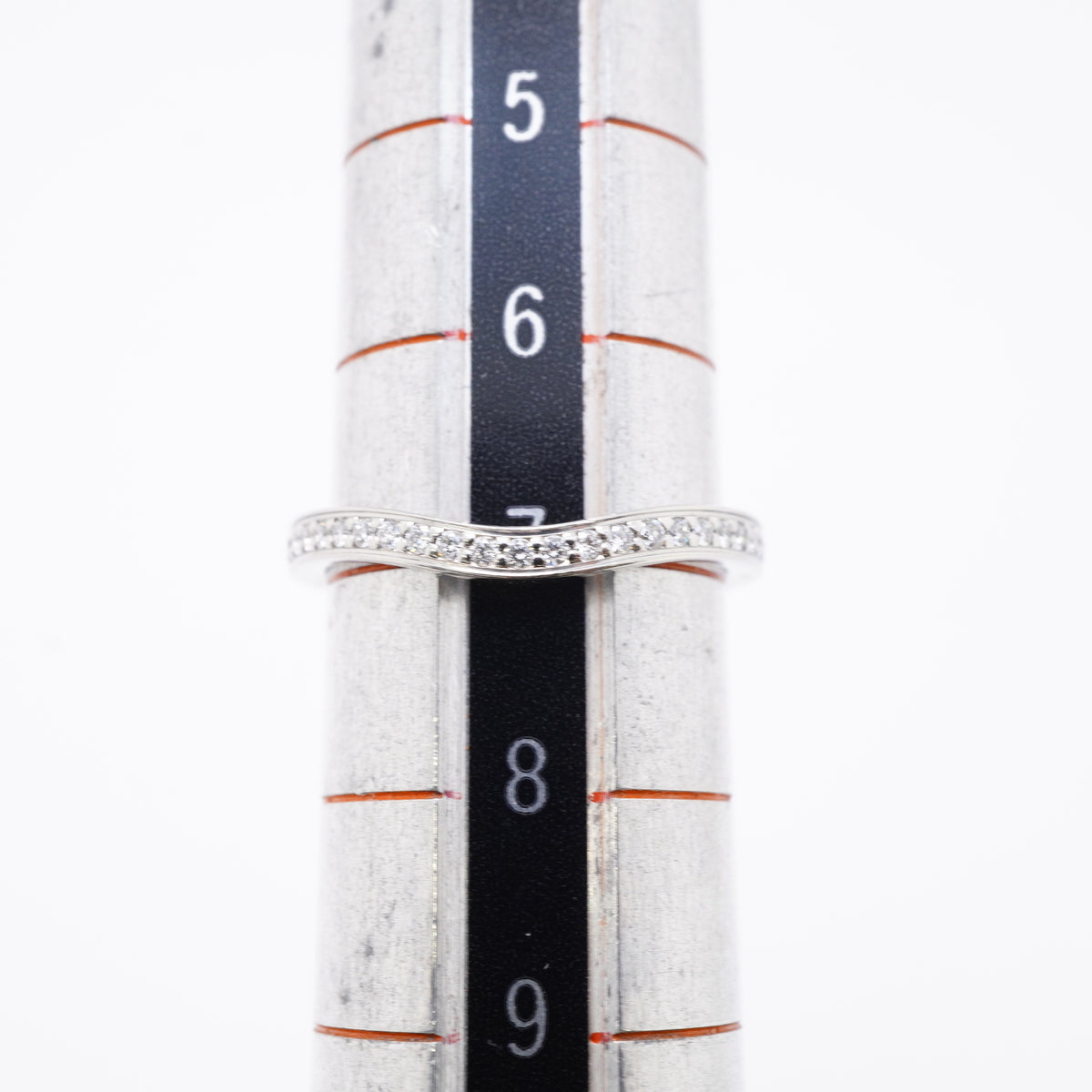 【6jhb0182】カルティエ リング バレリーナ Pt950 プラチナ ダイヤモンド ＃47【中古】レディース