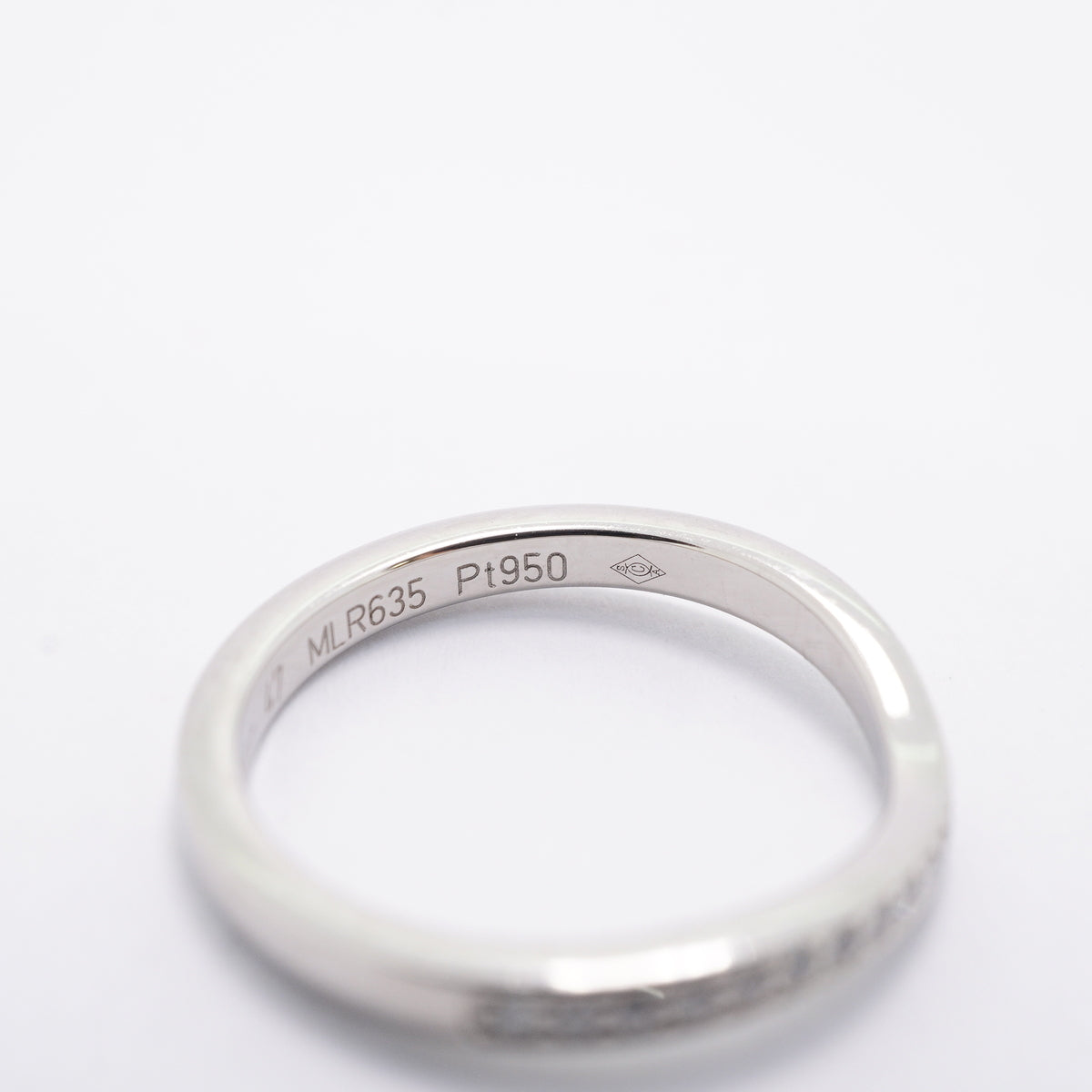 【6jhb0182】カルティエ リング バレリーナ Pt950 プラチナ ダイヤモンド ＃47【中古】レディース