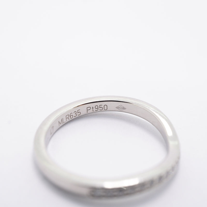 【6jhb0182】カルティエ リング バレリーナ Pt950 プラチナ ダイヤモンド ＃47【中古】レディース