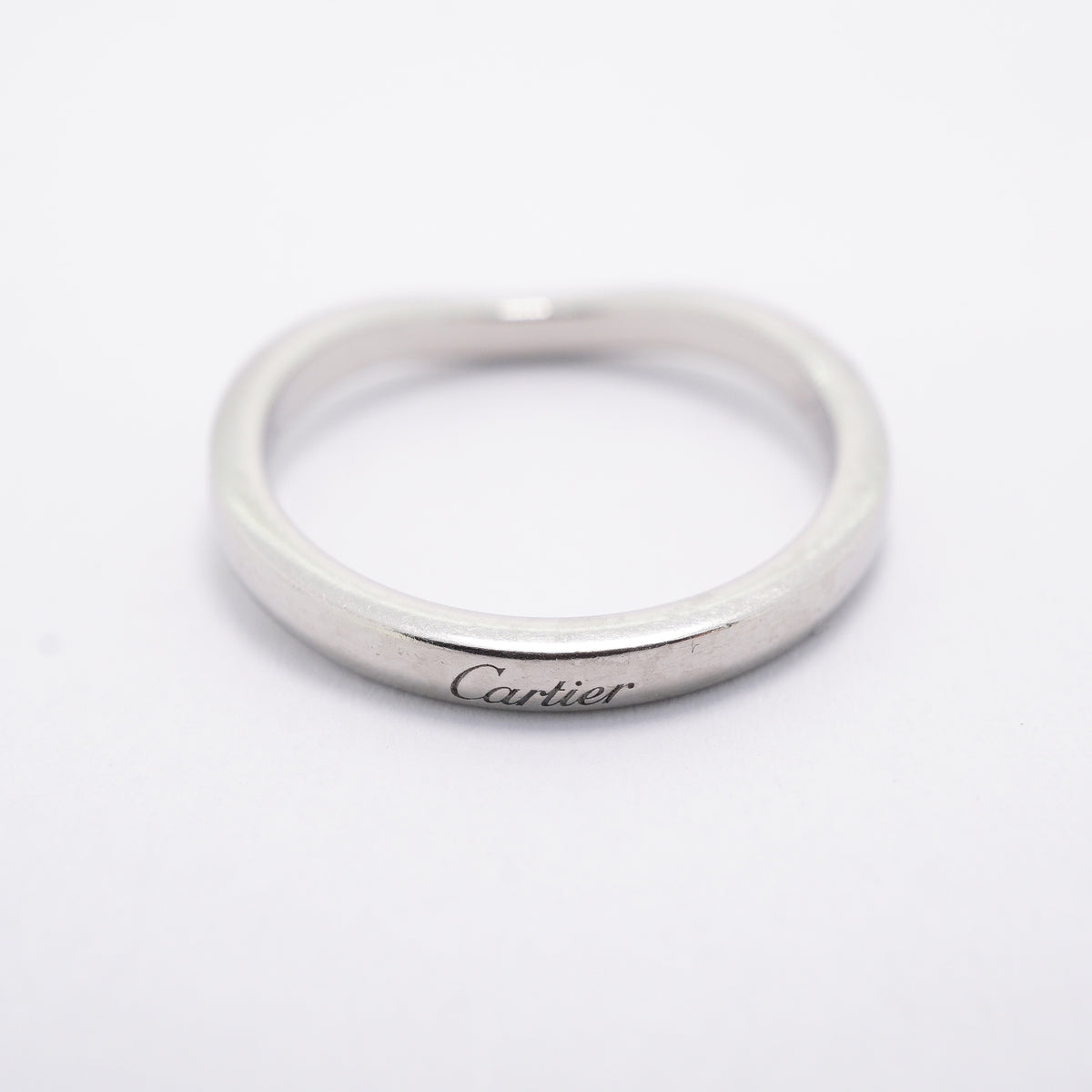 【6jhb0182】カルティエ リング バレリーナ Pt950 プラチナ ダイヤモンド ＃47【中古】レディース