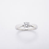 【6jhb0184】ティファニー リング ハーモニー 1PD Pt950 プラチナ ダイヤモンド 0.29ct 7.5号【中古】レディース