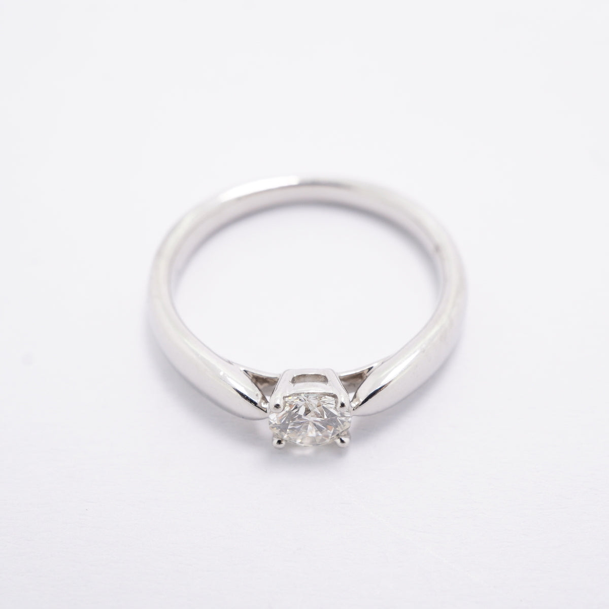 【6jhb0184】ティファニー リング ハーモニー 1PD Pt950 プラチナ ダイヤモンド 0.29ct 7.5号【中古】レディース
