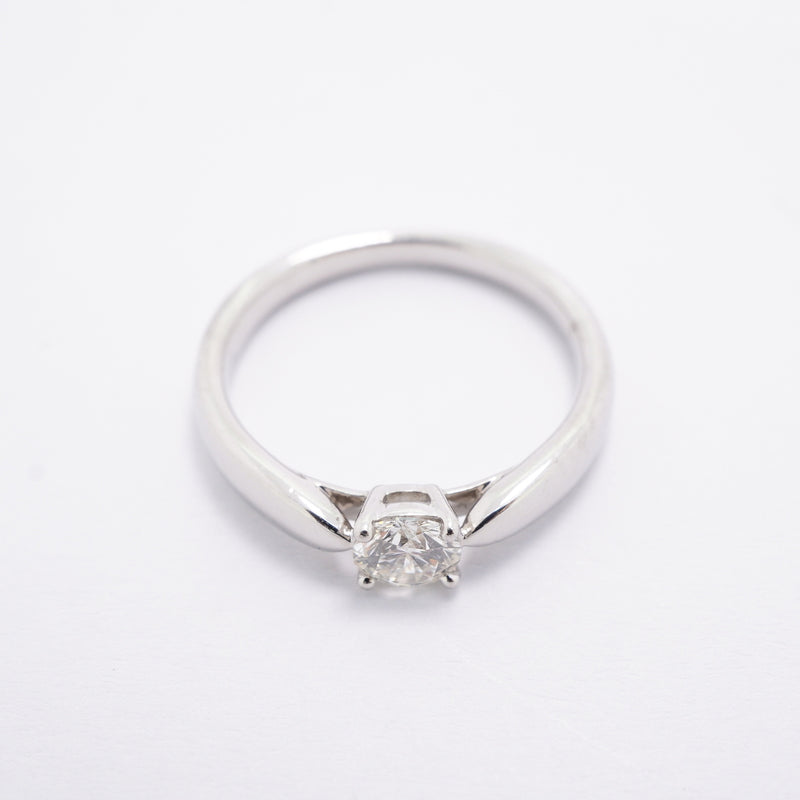 【6jhb0184】ティファニー リング ハーモニー 1PD Pt950 プラチナ ダイヤモンド 0.29ct 7.5号【中古】レディース