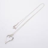 【6jhb0187-k】ティファニー ネックレス リーフ シルバー925【中古】レディース