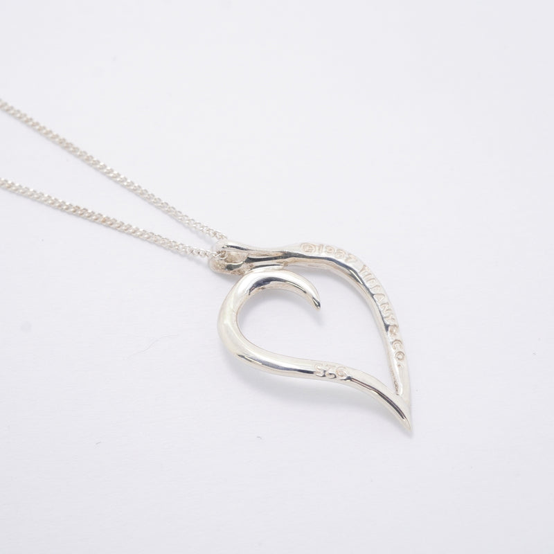【6jhb0187-k】ティファニー ネックレス リーフ シルバー925【中古】レディース