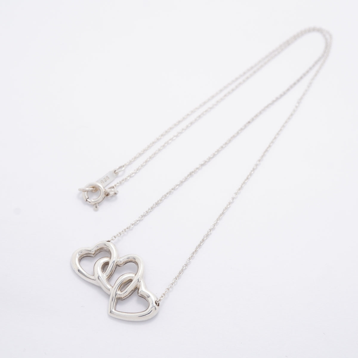 【6jhb0189-k】ティファニー ネックレス トリプルハート シルバー925【中古】レディース