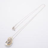 【6jhb0193-k】ティファニー ネックレス ツイストノット/ロープ K18YG イエローゴールド シルバー925【中古】レディース