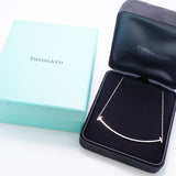 【6jhb0204】ティファニー ネックレス Tスマイル ラージ K18WG ホワイトゴールド【中古】レディース