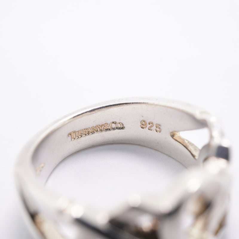 【6jhb0210-k】ティファニー リング トリプルラビングハート シルバー925 6.5号【中古】レディース