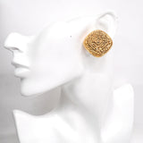【6jhb0213-k】シャネル イヤリング ヴィンテージ ココマーク 菱形 GPメッキ ゴールド【中古】レディース