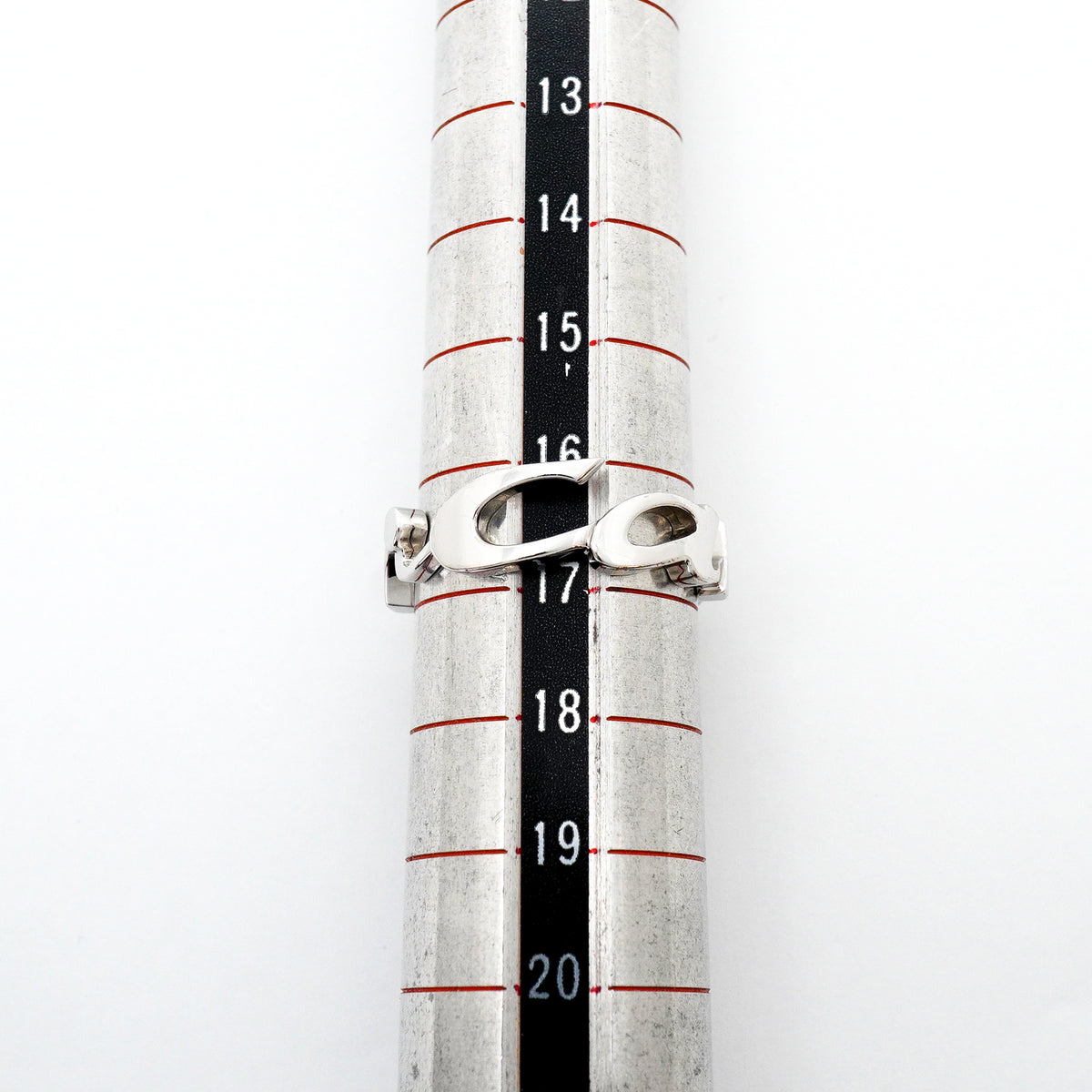 【6jhb0221】カルティエ リング シグネチャー K18WG ホワイトゴールド ＃57【中古】メンズ