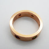 【6jhb0225】カルティエ リング ラブ K18PG ピンクゴールド マルチストーン マルチカラー ＃58【中古】メンズ