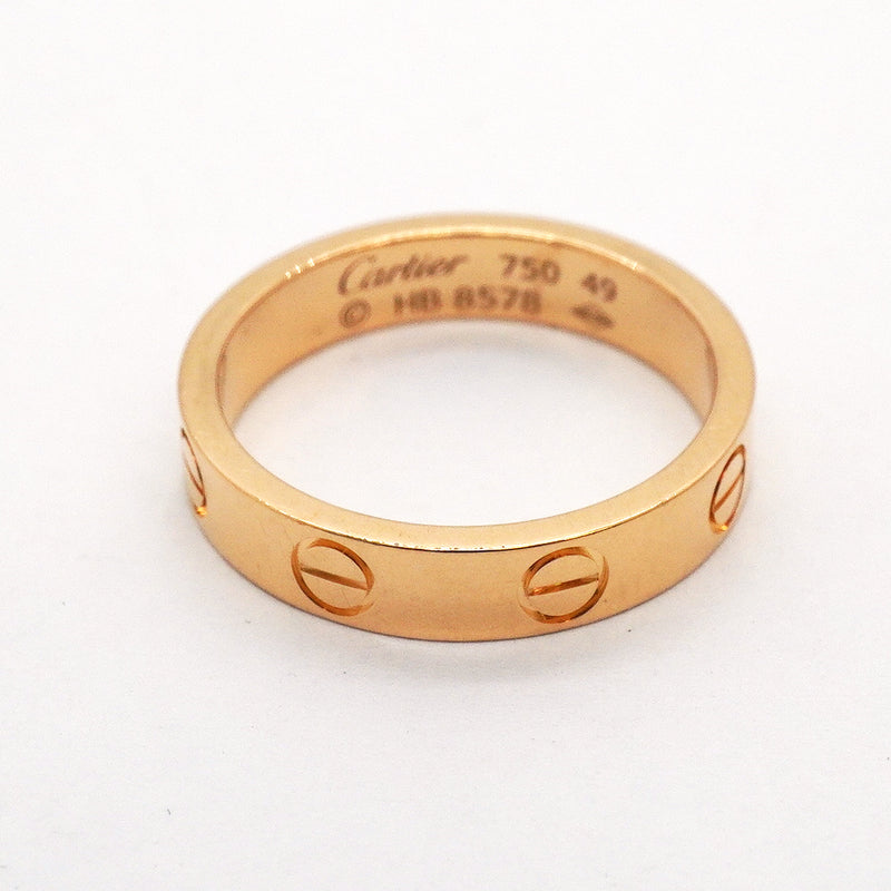 【6jhb0234】カルティエ リング ミニラブ K18PG ピンクゴールド ＃49【中古】レディース
