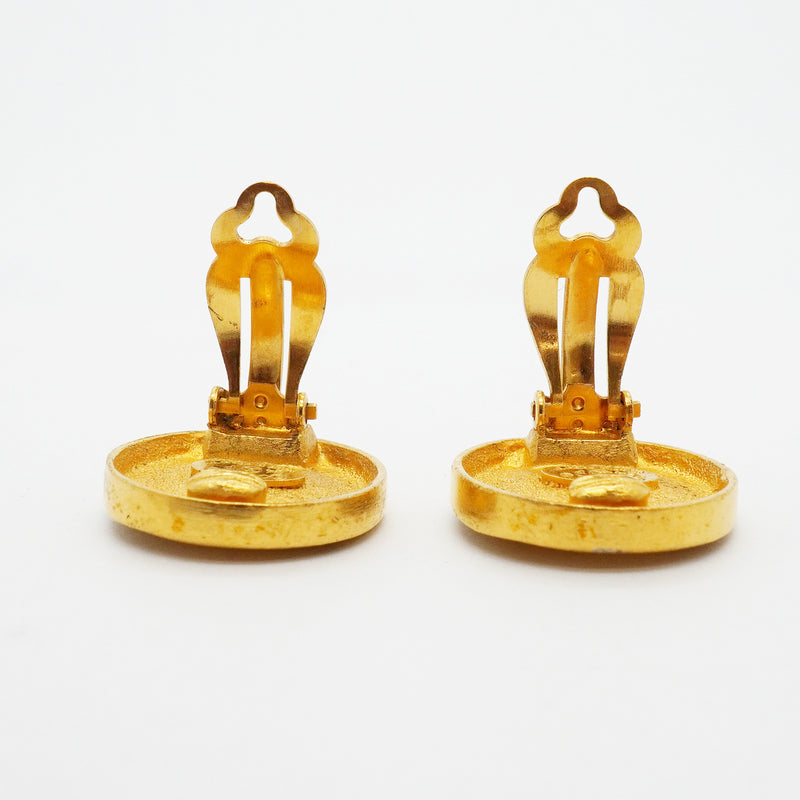 【6jhb0236】シャネル イヤリング ヴィンテージ ココマーク GPメッキ ゴールド【中古】レディース