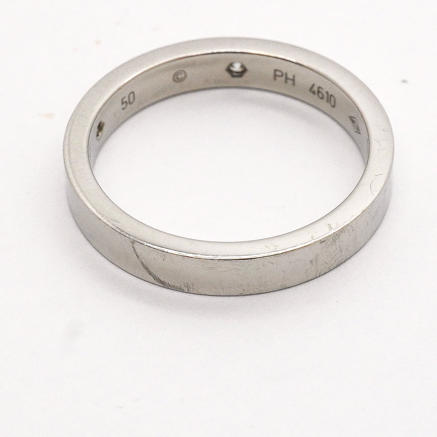 【6jhb0247】カルティエ リング Cドゥ 2PD Pt950 プラチナ ダイヤモンド ＃50【中古】レディース