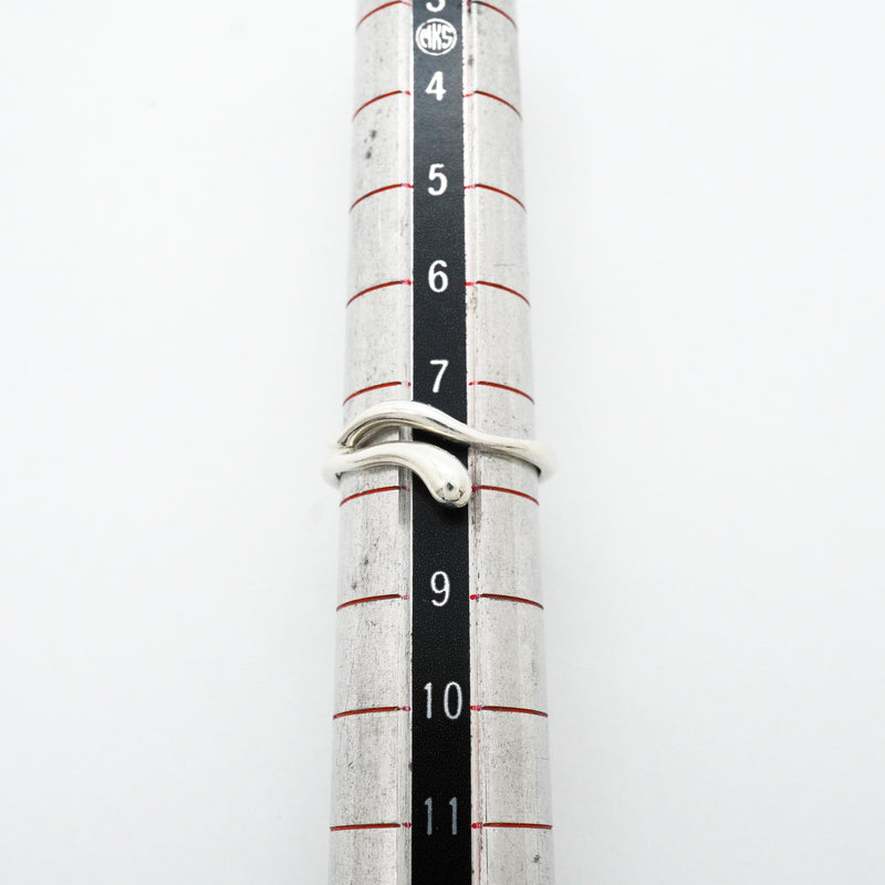 【6jhb0251】ティファニー リング ティアドロップ シルバー925 7.5号【中古】レディース