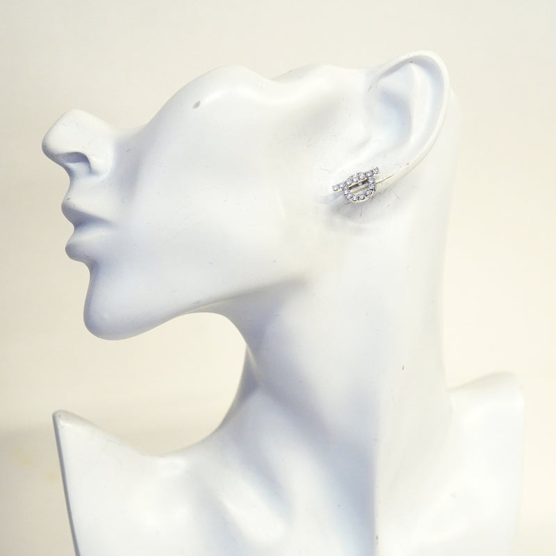 【6jhb0256】エルメス ピアス フィネス K18WG ホワイトゴールド ダイヤモンド【中古】レディース