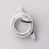 【6jhb0256】エルメス ピアス フィネス K18WG ホワイトゴールド ダイヤモンド【中古】レディース