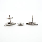 【6jhb0256】エルメス ピアス フィネス K18WG ホワイトゴールド ダイヤモンド【中古】レディース