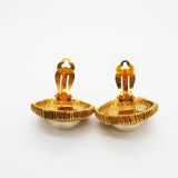 【6jhb0260】シャネル イヤリング ヴィンテージ GPメッキ フェイクパール ゴールド【中古】レディース