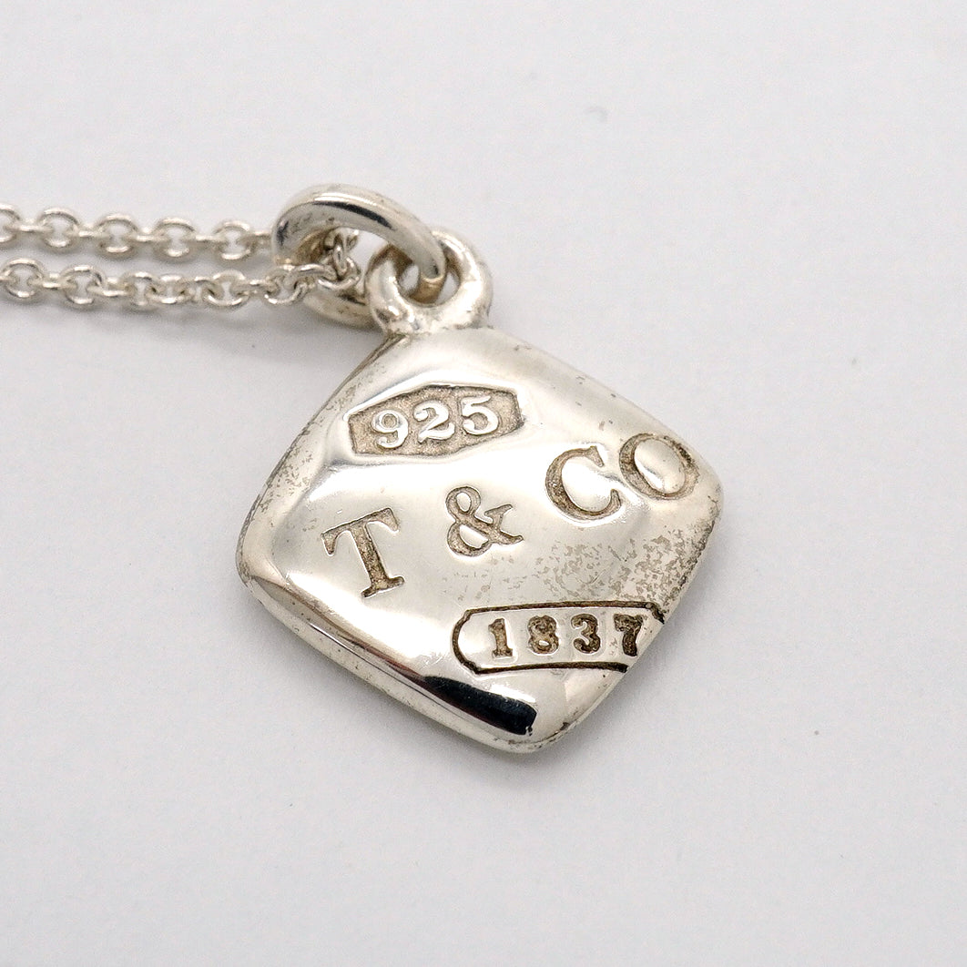 【6jhb0261】ティファニー ネックレス 1837/モンタージュ/クッション シルバー925【中古】レディース