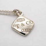 【6jhb0261】ティファニー ネックレス 1837/モンタージュ/クッション シルバー925【中古】レディース