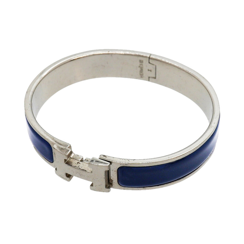 【6jhb0262】エルメス バングル クリッククラックPM メタル シルバー【中古】レディース