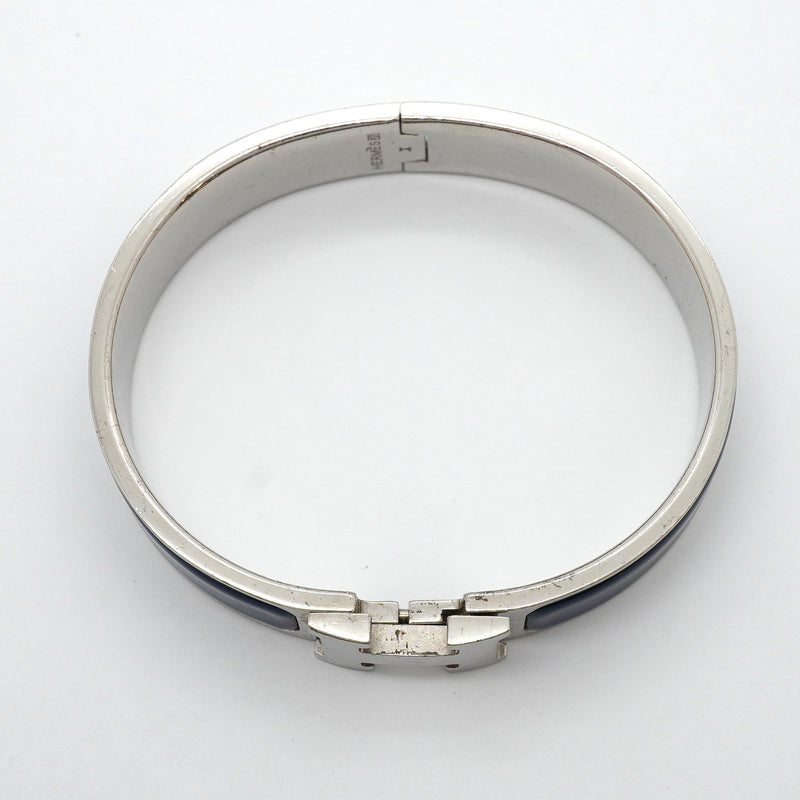 【6jhb0262】エルメス バングル クリッククラックPM メタル シルバー【中古】レディース