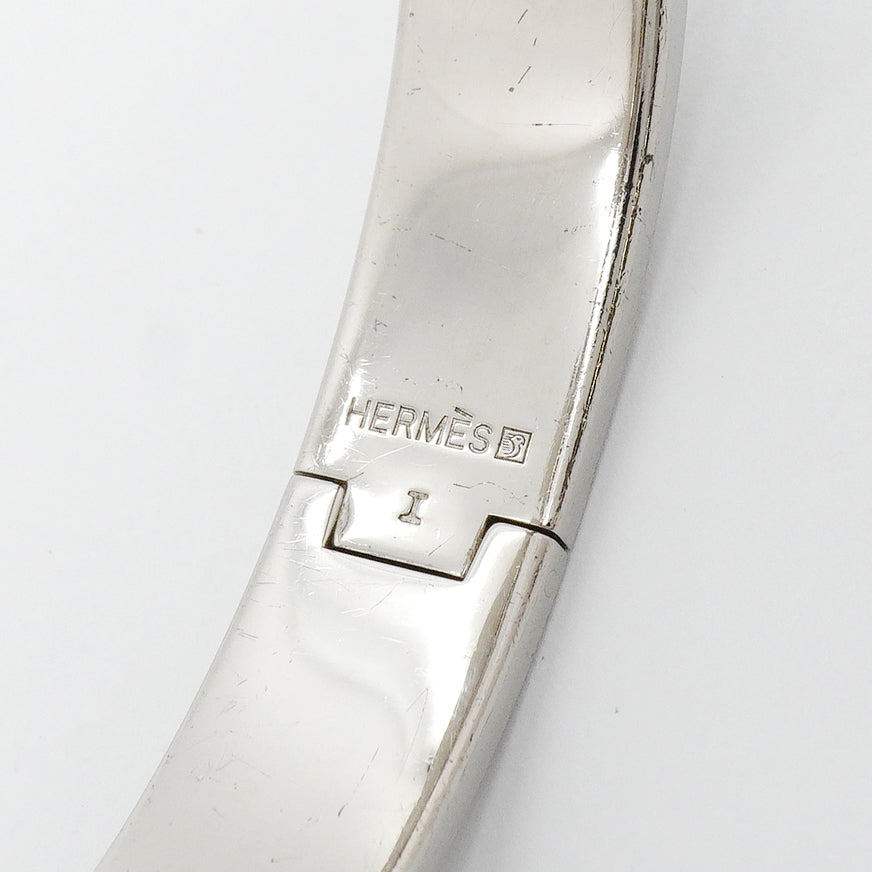 【6jhb0262】エルメス バングル クリッククラックPM メタル シルバー【中古】レディース