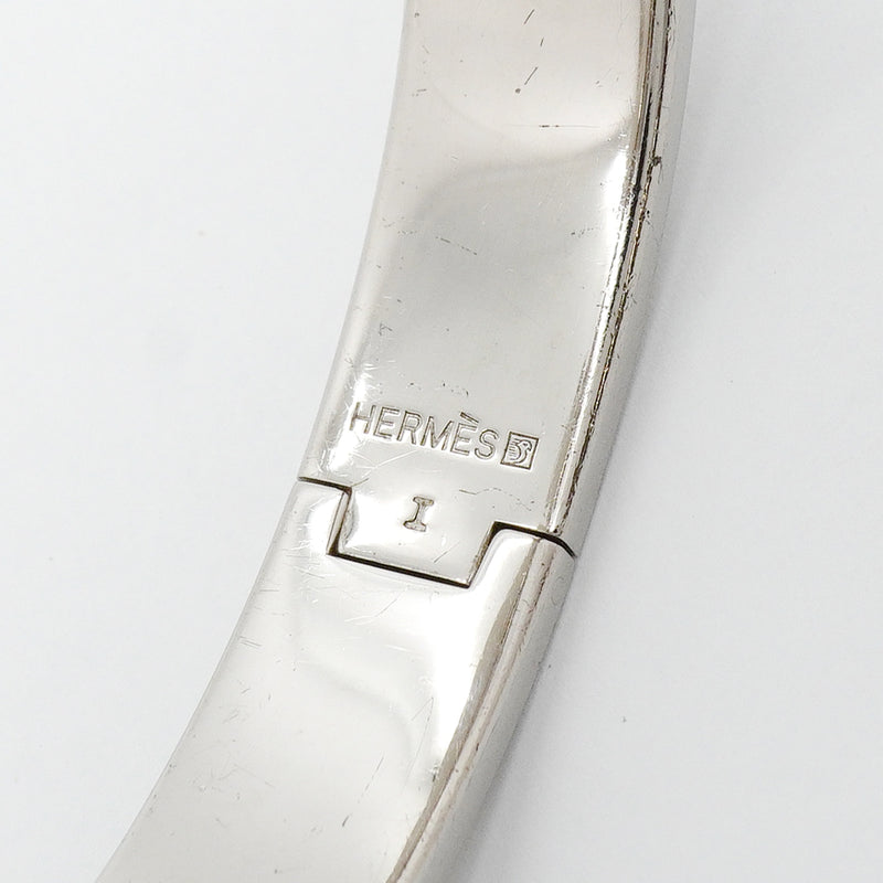 【6jhb0262】エルメス バングル クリッククラックPM メタル シルバー【中古】レディース