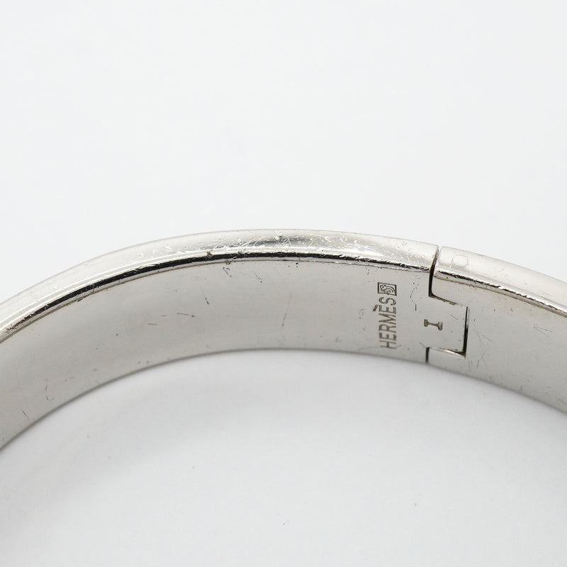 【6jhb0262】エルメス バングル クリッククラックPM メタル シルバー【中古】レディース